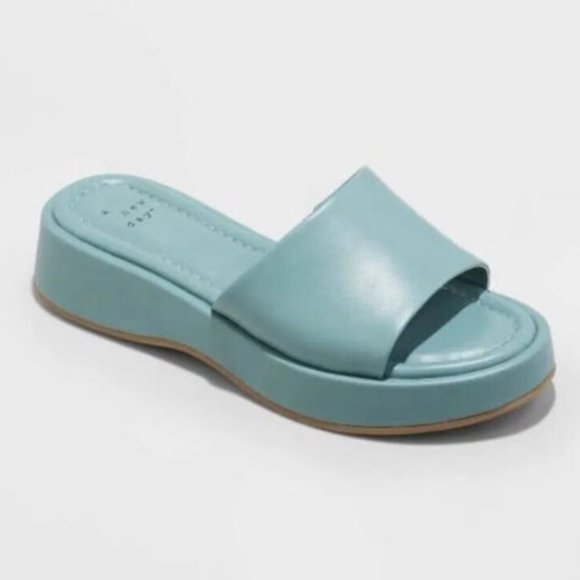 NWT A New Day | Women's Carlita Wedge Heels blue - Picture 1 of 1